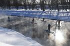 Зимний сап-серфинг в Новосибирске