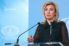 Официальный представитель Министерства иностранных дел России Мария Захарова во время брифинга в Москве. Изображение является раздаточным материалом, предоставлено третьей стороной. Только редакционное использование. Запрет на архивирование, коммерческое использование, рекламную кампанию. Место: Россия, Москва. Брифинг официального представителя МИД России М. Захаровой