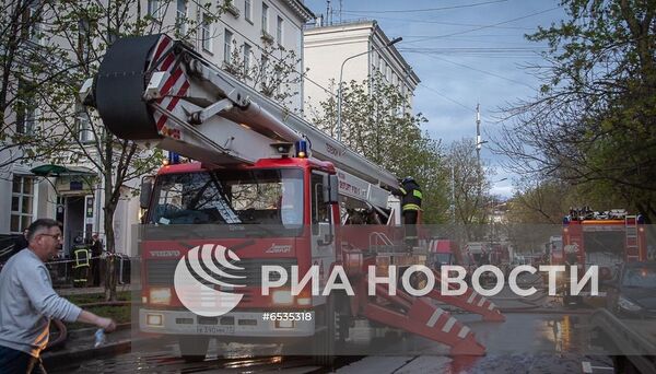 Пожар произошел в гостинице на юго-востоке Москвы
