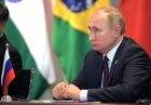14 ноября 2019. Президент РФ Владимир Путин во время встречи лидеров стран БРИКС с членами Делового совета БРИКС и руководством Нового банка развитияю во дворце "Итамарати". Место: Бразилия, Бразилиа. Автор: Алексей Дружинин. Президент РФ В. Путин на саммите БРИКС в Бразилии