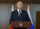 14 ноября 2019. Президент РФ Владимир Путин на пресс-конференции по итогам саммита БРИКС в Бразилии. Место: Бразилия, Бразилиа. Автор: Алексей Дружинин. Президент РФ В. Путин на саммите БРИКС в Бразилии