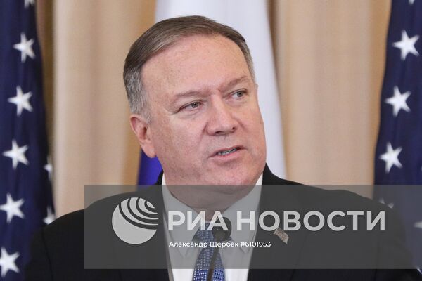 Встреча главы МИД РФ С. Лаврова и госсекретаря США М. Помпео