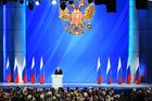 15 января 2020. Президент РФ Владимир Путин выступает с ежегодным посланием Федеральному Собранию. Место: Россия, Москва. Автор: Владимир Астапкович/РИА Новости. Ежегодное послание президента РФ В. Путина Федеральному Собранию