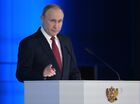 15 января 2020. Президент РФ Владимир Путин выступает с ежегодным посланием Федеральному Собранию. Место: Россия, Москва. Автор: Сергей Гунеев/РИА Новости. Ежегодное послание президента РФ В. Путина Федеральному Собранию