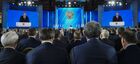 15 января 2020. Президент РФ Владимир Путин выступает с ежегодным посланием Федеральному Собранию. Место: Россия, Москва. Автор: Александр Вильф/РИА Новости. Ежегодное послание президента РФ В. Путина Федеральному Собранию