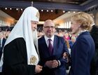 15 января 2020. Патриарх Московский и всея Руси Кирилл, председатель комитета Государственной Думы РФ по развитию гражданского общества, вопросам общественных и религиозных объединений Сергей Гаврилов и заместитель председателя Государственной Думы РФ Ирина Яровая (слева направо) перед началом ежегодного послания президента РФ Владимира Путина Федеральному Собранию. Место: Россия, Москва. Автор: Дмитрий Астахов/РИА Новости. Ежегодное послание президента РФ В. Путина Федеральному Собранию