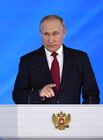 15 января 2020. Президент РФ Владимир Путин выступает с ежегодным посланием Федеральному Собранию. Место: Россия, Москва. Автор: Александр Вильф/РИА Новости. Ежегодное послание президента РФ В. Путина Федеральному Собранию