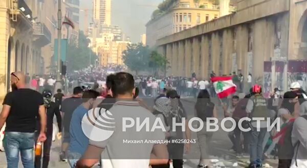 Акция протеста в Бейруте