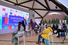 Художественный руководитель творческой лаборатории Школы драматического искусства, режиссёр, заслуженный артист РФ Игорь Яцко во время творческой встречи "Уроки Пушкина" на ежегодном российском книжном фестивале на Красной площади. Книжный фестиваль "Красная площадь 2020" приурочен к Дню русского языка и дню рождения Александра Сергеевича Пушкина. Место: Россия, Москва. Автор: Владимир Трефилов/РИА Новости. Книжный фестиваль "Красная площадь". День первый