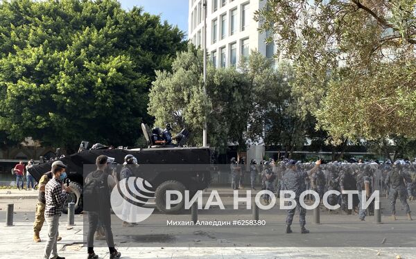 Акция протеста в Бейруте