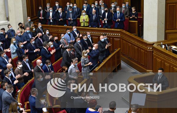Выступление В. Зеленского на заседании Рады