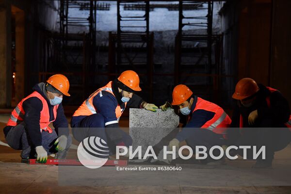 Строительство станции метро "Стромынка"
