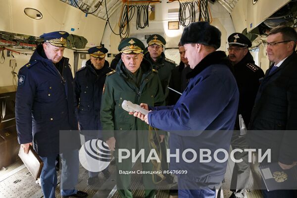 Рабочая поездка министра обороны РФ С. Шойгу в войска ЦВО