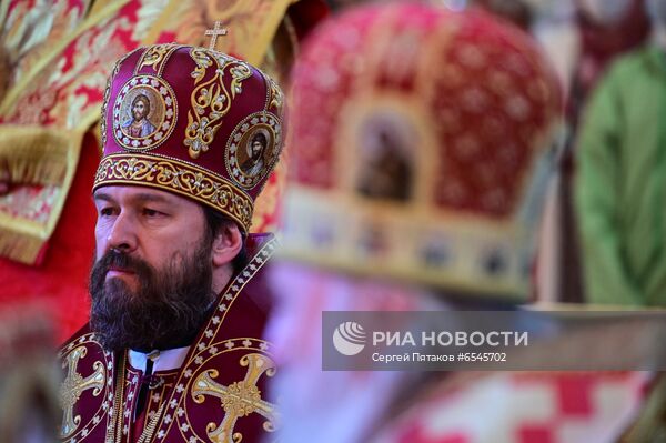 Патриаршее служение в кафедральном соборном Храме Христа Спасителя
