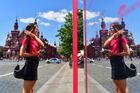 Девушка у витрины ГУМа на Красной площади в Москве. Место: Россия, Москва. Автор: Алексей Майшев. Фото недели