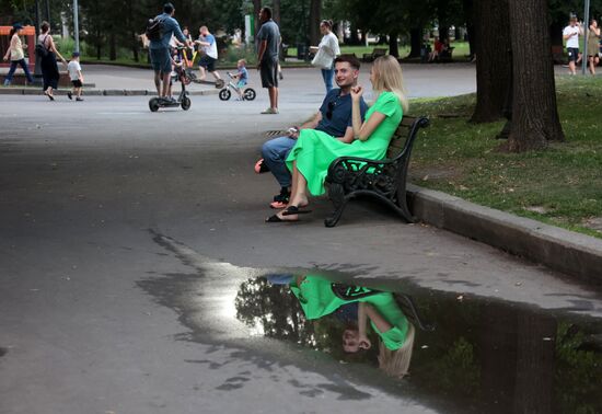 Отдых горожан в Москве