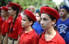 Юнармейцы на открытии Международного военно-технического форума "Армия-2021" в парке имени 30-летия Победы в Краснодаре. Место: Россия, Краснодар. Автор: Виталий Тимкив/РИА Новости. Форум "Армия-2021" в регионах России