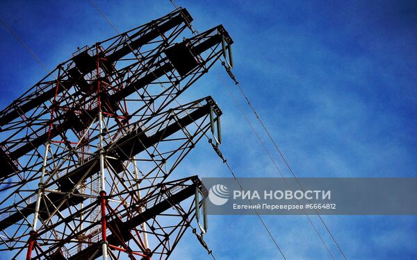 Высоковольтная ЛЭП в Хабаровском крае