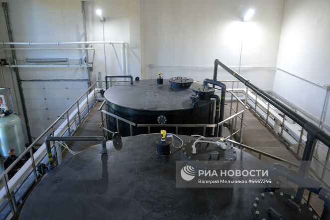 Цех очистки воды в Западном отделении центра контроля качества воды АО "Мосводоканал". Место: Россия, Москва. Автор: Валерий Мельников/РИА Новости. Сооружения Западной станции водоподготовки