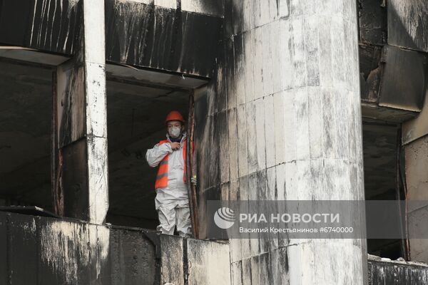 Восстановительные работы после беспорядков в Алма-Ате