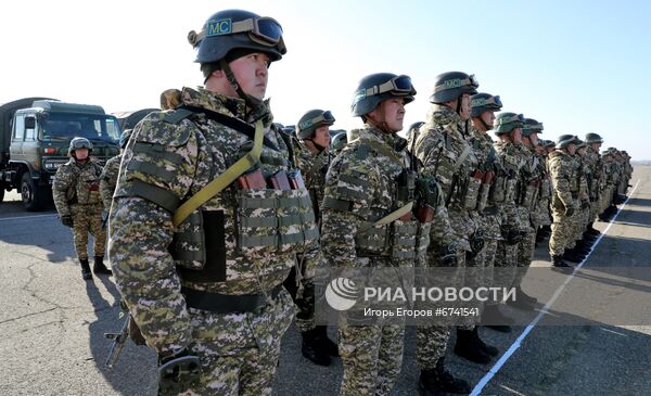 Возвращение миротворцев ОДКБ в Кыргызстан