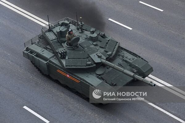 Подготовка к репетиции парада Победы в Москве