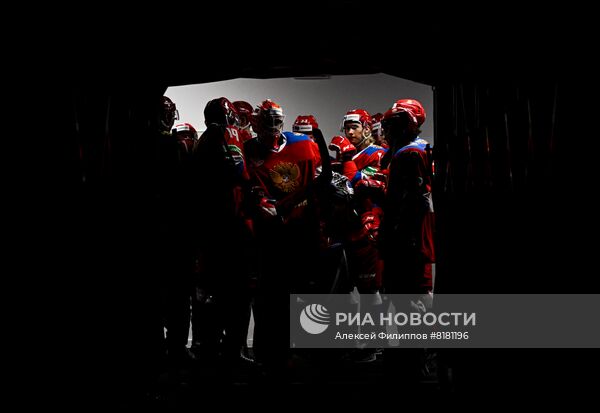 Хоккей. Выставочный матч. Россия - Белоруссия