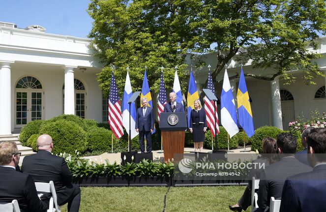 П/к по итогам встречи Д. Байдена с  президентом Финляндии и премьером Швеции