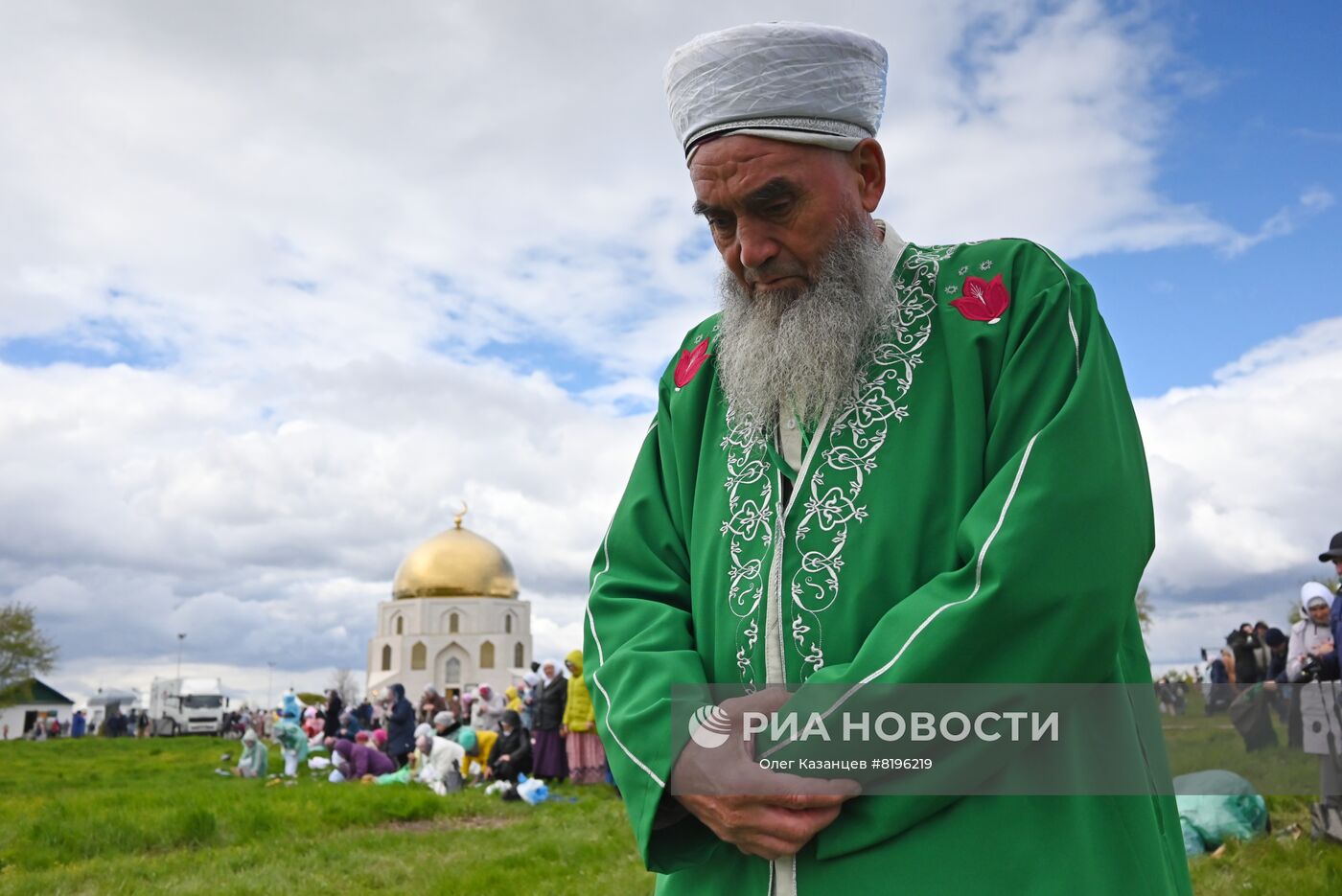 Участник празднования 1100-летия со Дня принятия ислама Волжской Булгарией на территории Болгарского государственного историко-архитектурного музея-заповедника. Место: Россия, Республика Татарстан, Булгар. Автор: Олег Казанцев/РИА Новости. Празднование 1100-летия со Дня принятия ислама Волжской Булгарией