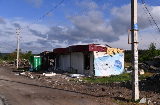 Села на освобожденной территории в Донецкой области