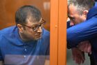 Бывший генеральный директор холдинга "Форум" Дмитрий Михальченко, обвиняемый в хищениях при строительстве резиденции президента РФ в Ново-Огарево, во время оглашения приговора во Втором западном окружном военном суде. Место: Россия, Москва. Автор: Рамиль Ситдиков/РИА Новости. Оглашение приговора гендиректору холдинга "Форум" Д. Михальченко