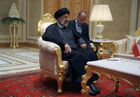 29 июня 2022. Президент Ирана Сейед Эбрахим Раиси во время встречи с президентом РФ Владимиром Путиным на полях шестого Каспийского саммита в Ашхабаде. Место: Туркменистан, Ашхабад. Автор: Михаил Климентьев. Президент РФ В. Путин принял участие в шестом Каспийском саммите