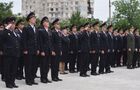 Выпускники академии МВД ДНР во время торжественной церемонии вручения дипломов в Мариуполе. Место: Донецкая народная республика, Мариуполь. Автор: Сергей Батурин/РИА Новости. Выпуск молодых офицеров академии МВД ДНР