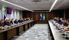 4 июля 2022. Председатель правительства РФ Михаил Мишустин на российско-казахстанских переговорах в Екатеринбурге. Место: Россия, Свердловская область, Екатеринбург. Автор: Дмитрий Астахов/РИА Новости. Рабочая поездка премьер-министра РФ М. Мишустина в Свердловскую область