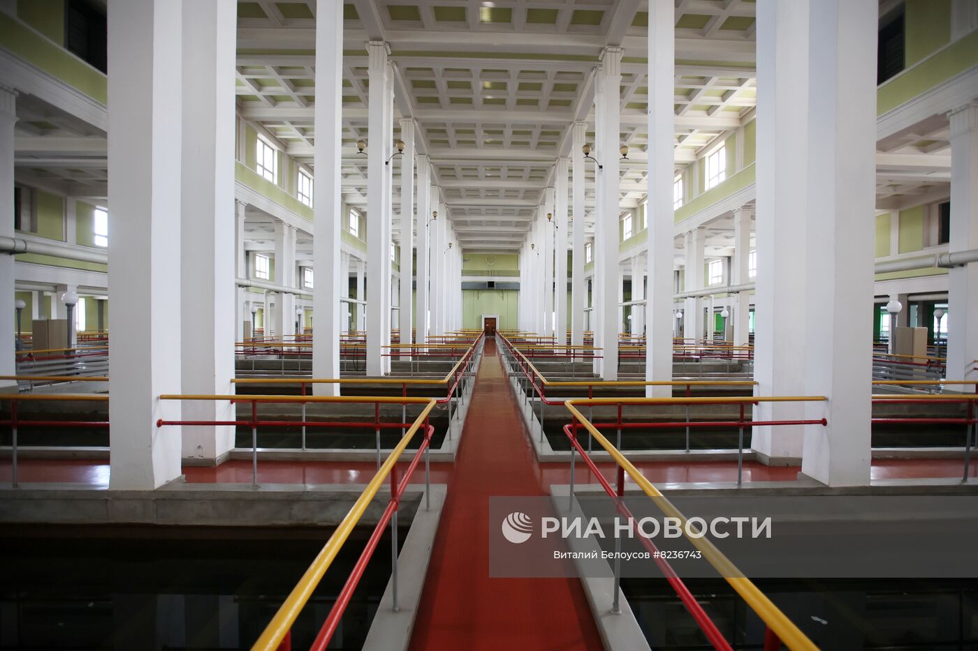 Цех отчистки воды на Восточной станции водоподготовки в Москве. Место: Россия, Москва. Автор: Виталий Белоусов/РИА Новости. Восточная станция водоподготовки