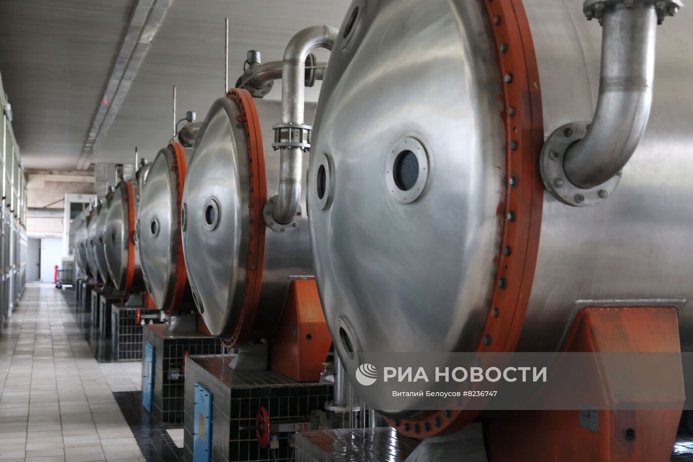 Цех озонирование воды на Восточной станции водоподготовки в Москве. Место: Россия, Москва. Автор: Виталий Белоусов/РИА Новости. Восточная станция водоподготовки