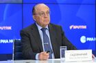 Президент Российского союза ректоров, ректор Московского государственного университета (МГУ) имени М.В. Ломоносова Виктор Садовничий на пресс-конференции, посвященной приемной кампании 2022 года, в Международном мультимедийном пресс-центре "Россия сегодня". Место: Россия, Москва. Автор: Нина Зотина/РИА Новости. П\к академика РАН, ректора МГУ им. М.В. Ломоносова В. Садовничего