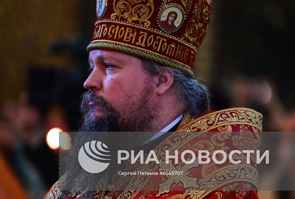 Патриаршее служение в кафедральном соборном Храме Христа Спасителя