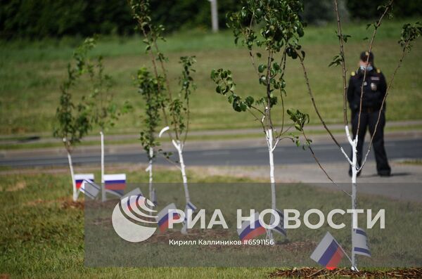 Закладка Аллеи Дружбы