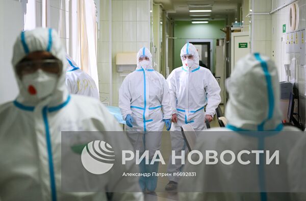 Отделение для пациентов с Covid-19 в Кузбасской клинической больнице им. М. Подгорбунского