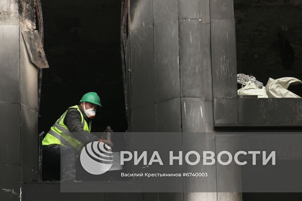 Восстановительные работы после беспорядков в Алма-Ате