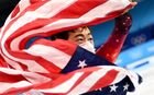 Нейтан Чен (США), завоевавший золотую медаль в мужском одиночном катании соревнований по фигурному катанию на XXIV зимних Олимпийских играх в Пекине, на церемонии награждения. Место: Китай, Пекин. Автор: Алексей Филиппов. Олимпиада-2022. Фигурное катание. Мужчины. Произвольная программа