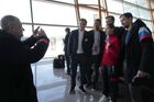 Вылет "золотого" рейса со спортсменами из Пекина Вылет "золотого" рейса со спортсменами из Пекина