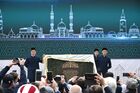 Закладка памятного камня в честь начала строительства Соборной мечети в Казани
