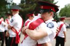 Кадеты во время проведения торжественных мероприятий, посвященных последнему звонку в Тимашевском казачьем корпусе в Краснодарском крае.
Место: Россия, Краснодарский край, Тимашёвск. Автор: Виталий Тимкив/РИА Новости. Последний звонок в кадетском казачьем корпусе в Краснодарском крае