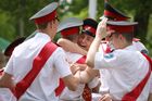 Последний звонок в кадетском казачьем корпусе в Краснодарском крае