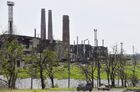 Территория разрушенного комбината "Азовсталь" в Мариуполе. В настоящее время на территории комбината саперы батальона "Восток" Народной милиции ДНР проводят разминирование и подрыв неразорвавшихся снарядов. Место: Донецкая народная республика, Мариуполь. Автор: Алексей Куденко. Разминирование территории комбината "Азовсталь" в Мариуполе